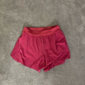 Pink xs Lululemon Fast and Free shorts